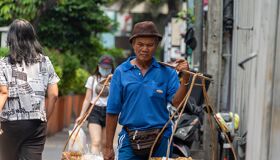 Local Vendor on the Street in Thailand